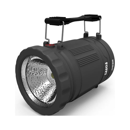 Battery Operated 300 Lumen Gray Lantern and 150 Lumen Spotlight