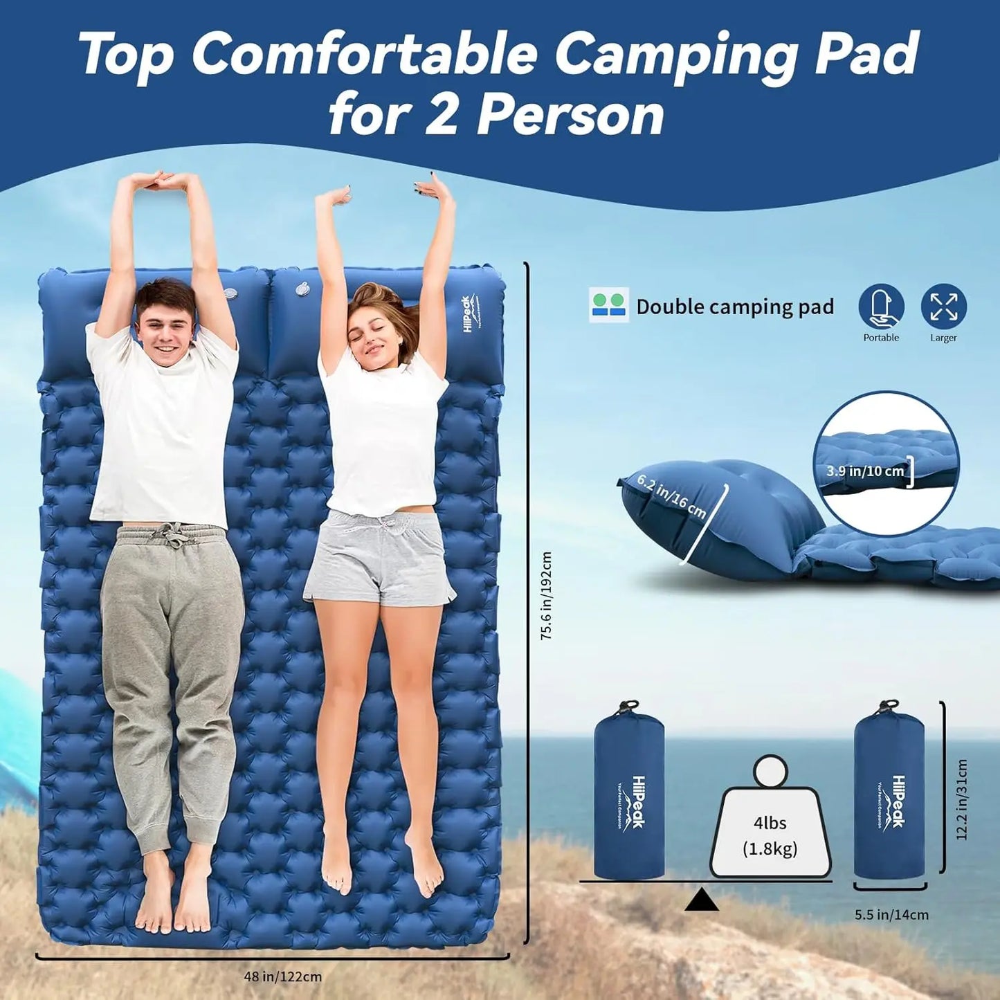 Sleeping Pad - Ultralight Inflatable Sleeping Mat