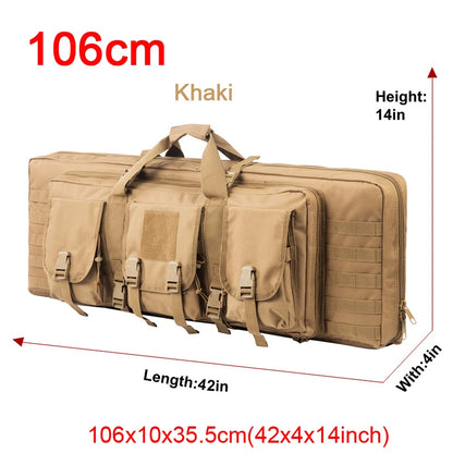 32 38 42 48 inch Tactical Double Rifle Case Molle Bag