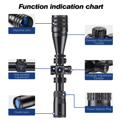 Tactical 4-16x44  Riflescope Hunting Scopes
