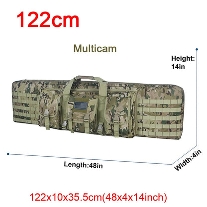 32 38 42 48 inch Tactical Double Rifle Case Molle Bag