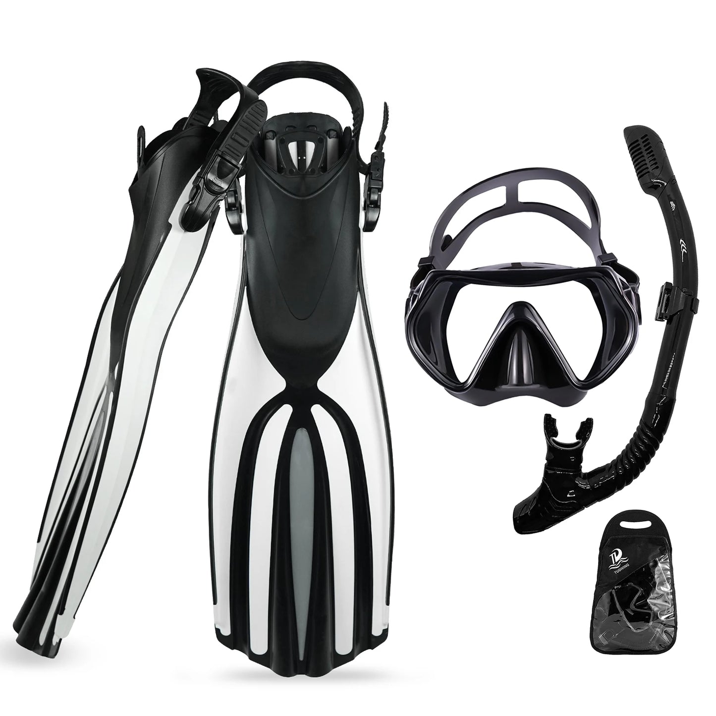 Snorkeling Gear for Adults,Diving Mask Snorkel Diving Fins