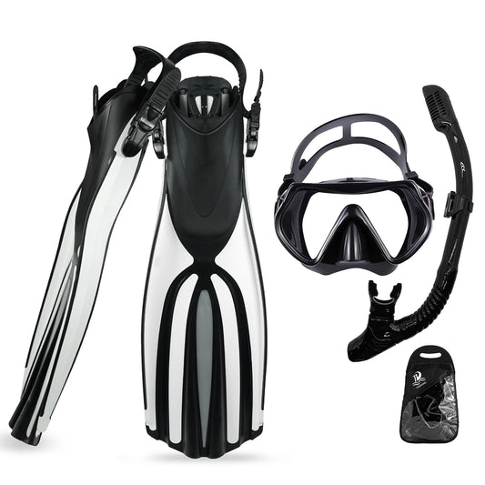 Snorkeling Gear for Adults,Diving Mask Snorkel Diving Fins