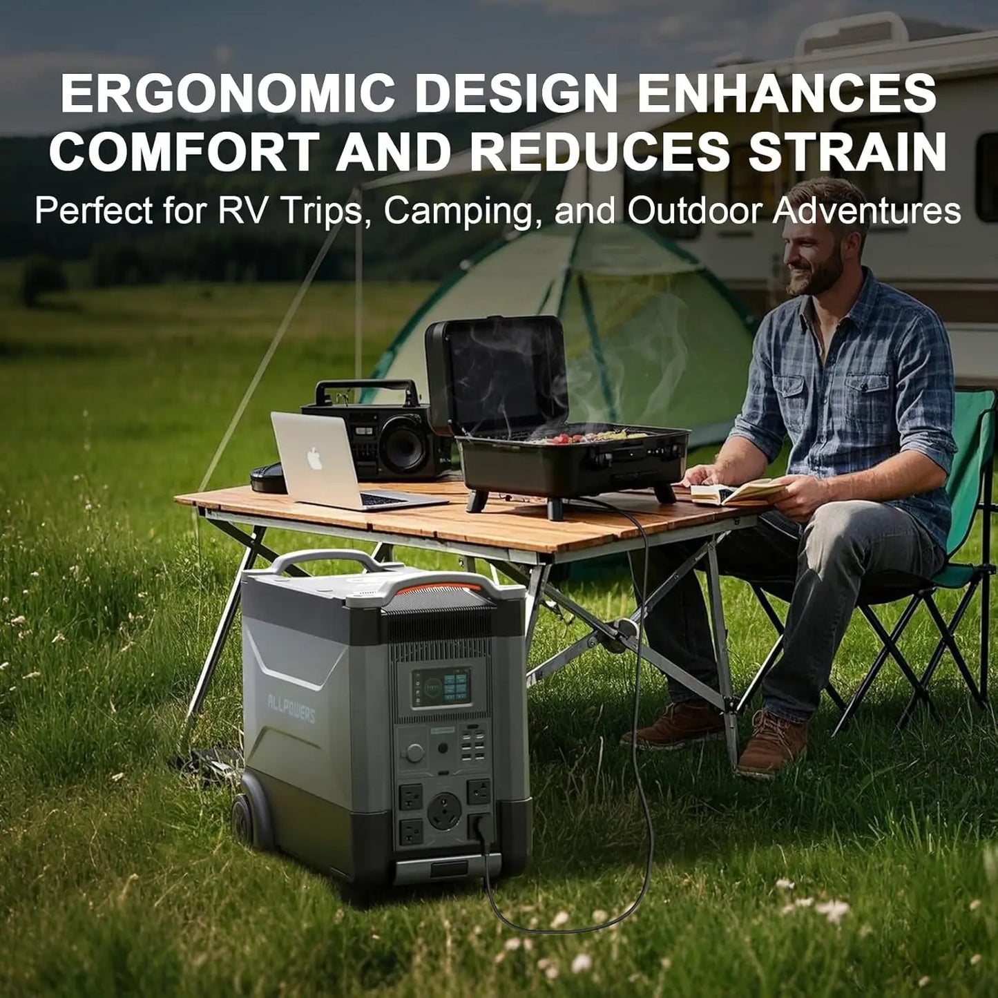 ALLPOWERS 456Wh LiFePO4 UPS Solar Generator