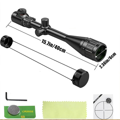 6-24x50 Rifle Scope Illuminated Red/Green Reticle