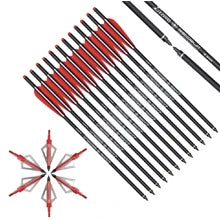 Elong 6/12PCS 26/28/30" Arrows for Compound Bows