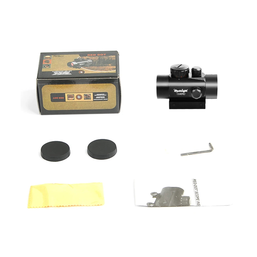 Red Dot Sight 1x40mm Reflex Sight Water & Shock& Fog-Proof