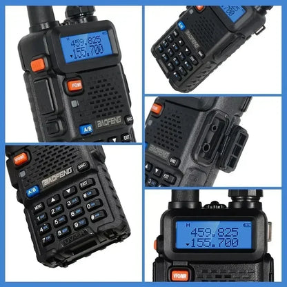 Baofeng Walkie Talkie UV 5R 8W  Long Range  3800mAh Battery