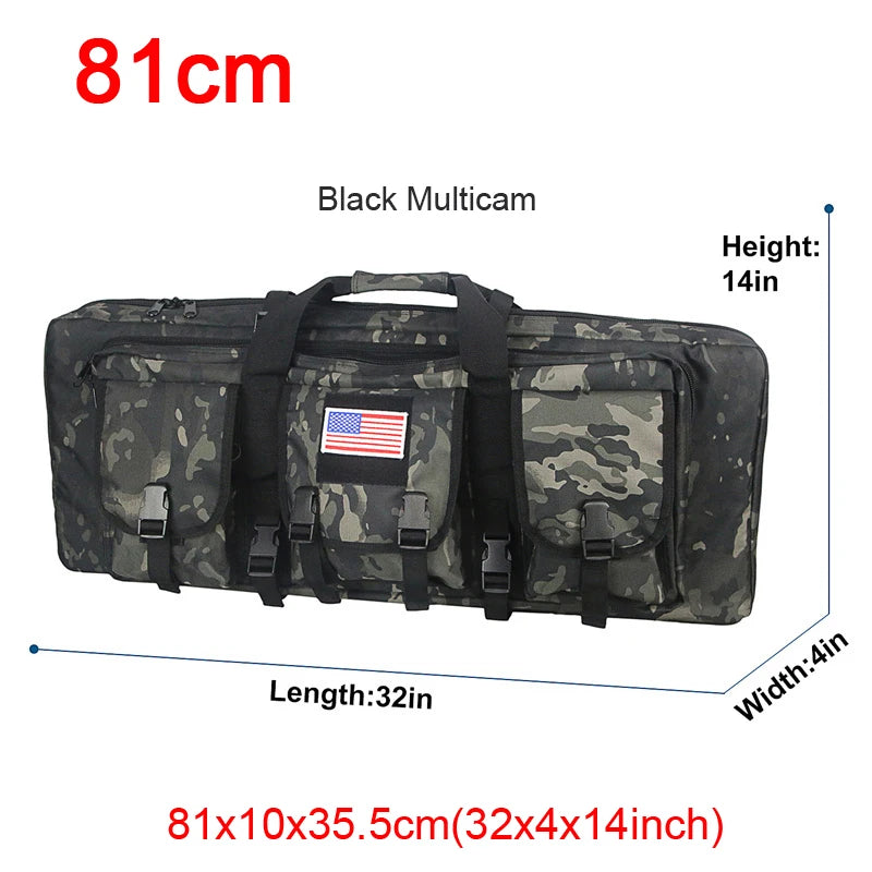 32 38 42 48 inch Tactical Double Rifle Case Molle Bag