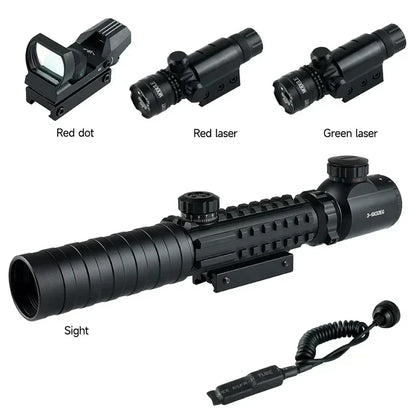 Tactical 3-9X32EG Riflescope Laser Red Dot