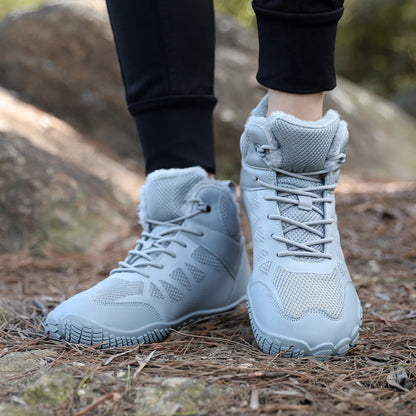 Womens Mens Barefoot Shoes Waterproof  Fur Lined Anti-Slip