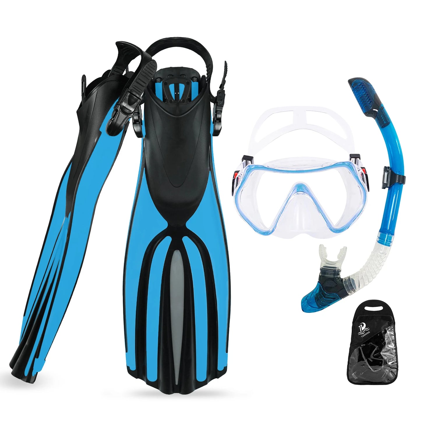 Snorkeling Gear for Adults,Diving Mask Snorkel Diving Fins
