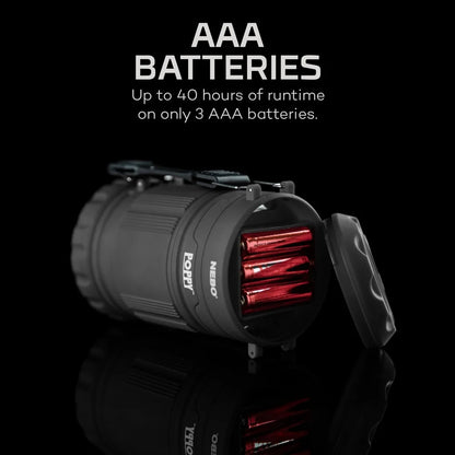 Battery Operated 300 Lumen Gray Lantern and 150 Lumen Spotlight