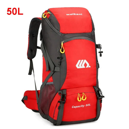 50L Large Waterproof Mountaineering Backpack Camping Men Hiking Bag Tourist Rucksack  Outdoor Sports Climbing  Bag Luggage Travel
