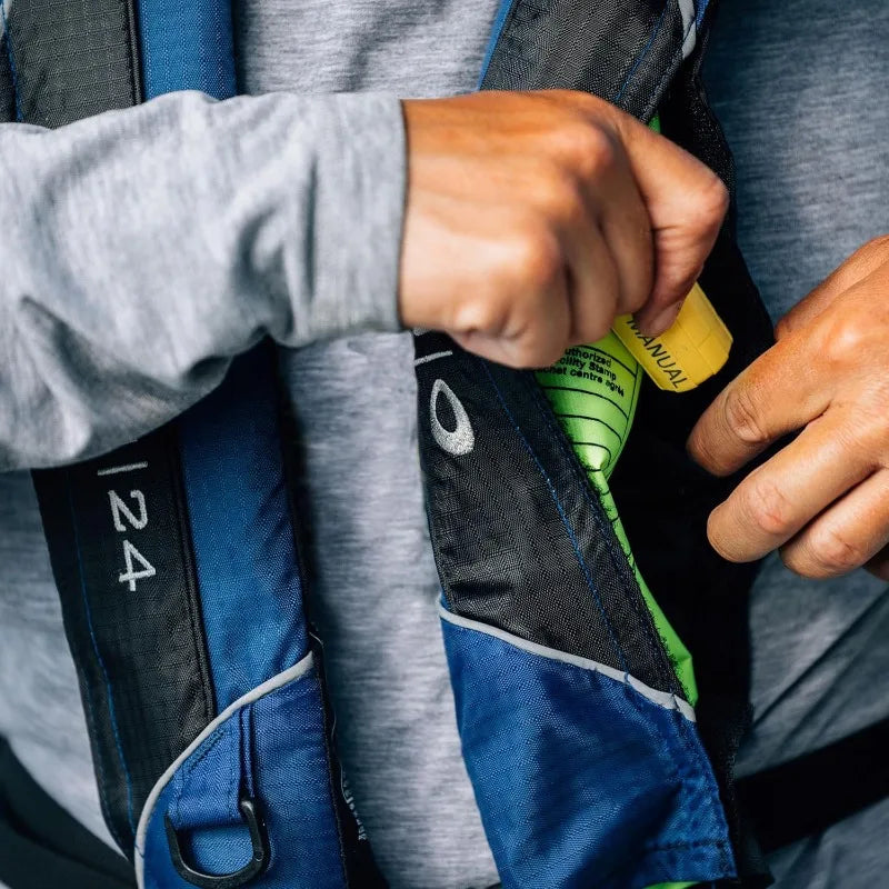 A/M-24 Automatic/Manual Inflatable Life Jacket, Low Profile,