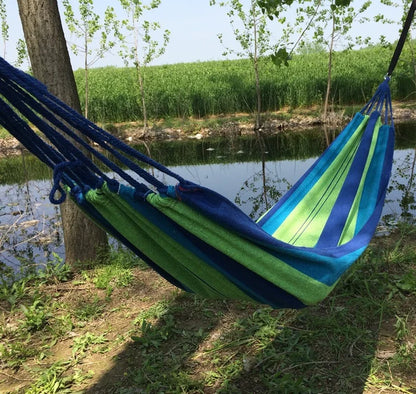 Portable Canvas Hammock  Anti-Rollover Design