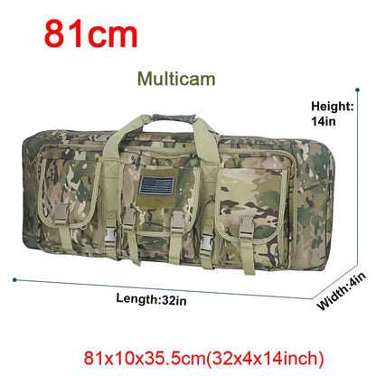 32 38 42 48 inch Tactical Double Rifle Case Molle Bag