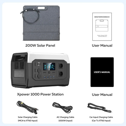 XP1000 Powerbank 1800w Portable Power Station,