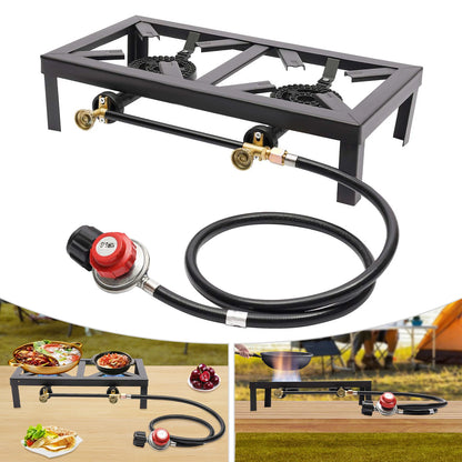 Portable Camping Gas Stove Double Burner