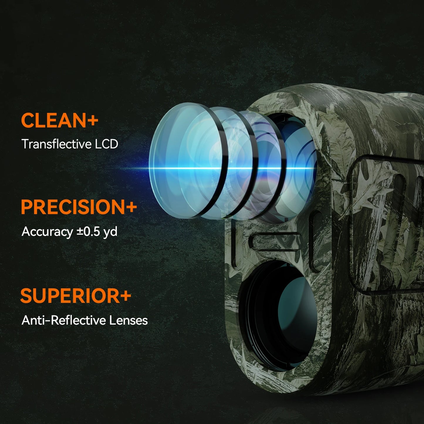 Range finder 7° Big Field 656Yd laser rangefinder