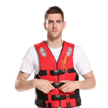 Boating Life Jacket Water Sports  Life Vest for Kids Adults Red