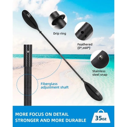 Adjustable Carbon Fiber Kayak Paddle
