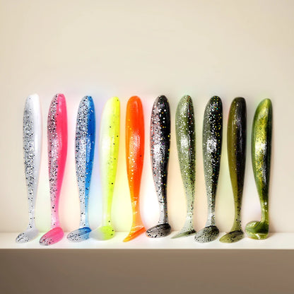 10Pcs 9cm Fishing Lures Plastic Fishing Soft Lure