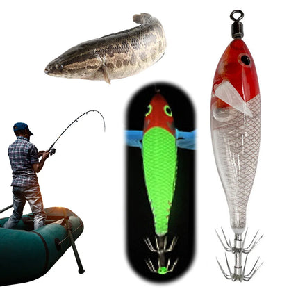 5.7g/8cm Cuttlefish Attracting Lure Double Hook Squid Jig