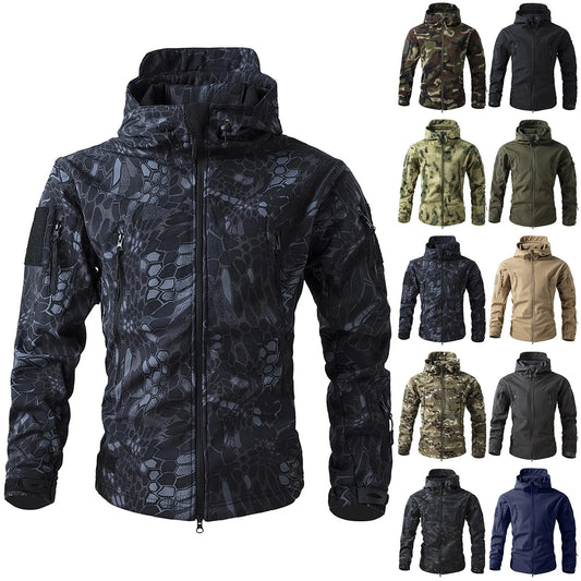 Men'S Winter Camouflage Jackets Breathable Windproof