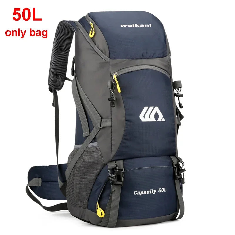 50L Large Waterproof Mountaineering Backpack Camping Men Hiking Bag Tourist Rucksack  Outdoor Sports Climbing  Bag Luggage Travel