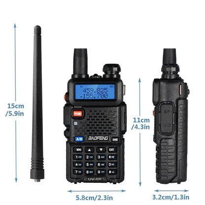 Baofeng Walkie Talkie UV 5R 8W  Long Range  3800mAh Battery