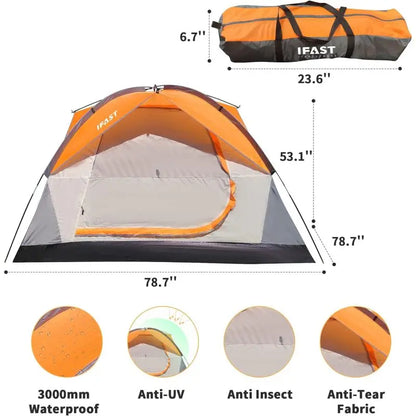 Family Camping Tent Portable Lightweight Waterproof