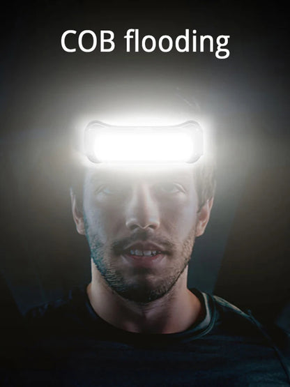 USB Rechargeable LED Headlamp 3 Modes Adjustable Headband