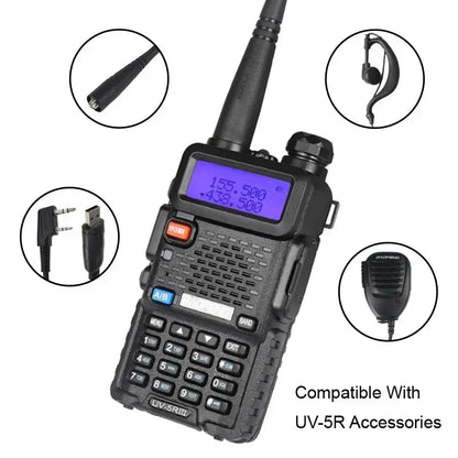 Baofeng Walkie Talkie UV 5R 8W  Long Range  3800mAh Battery