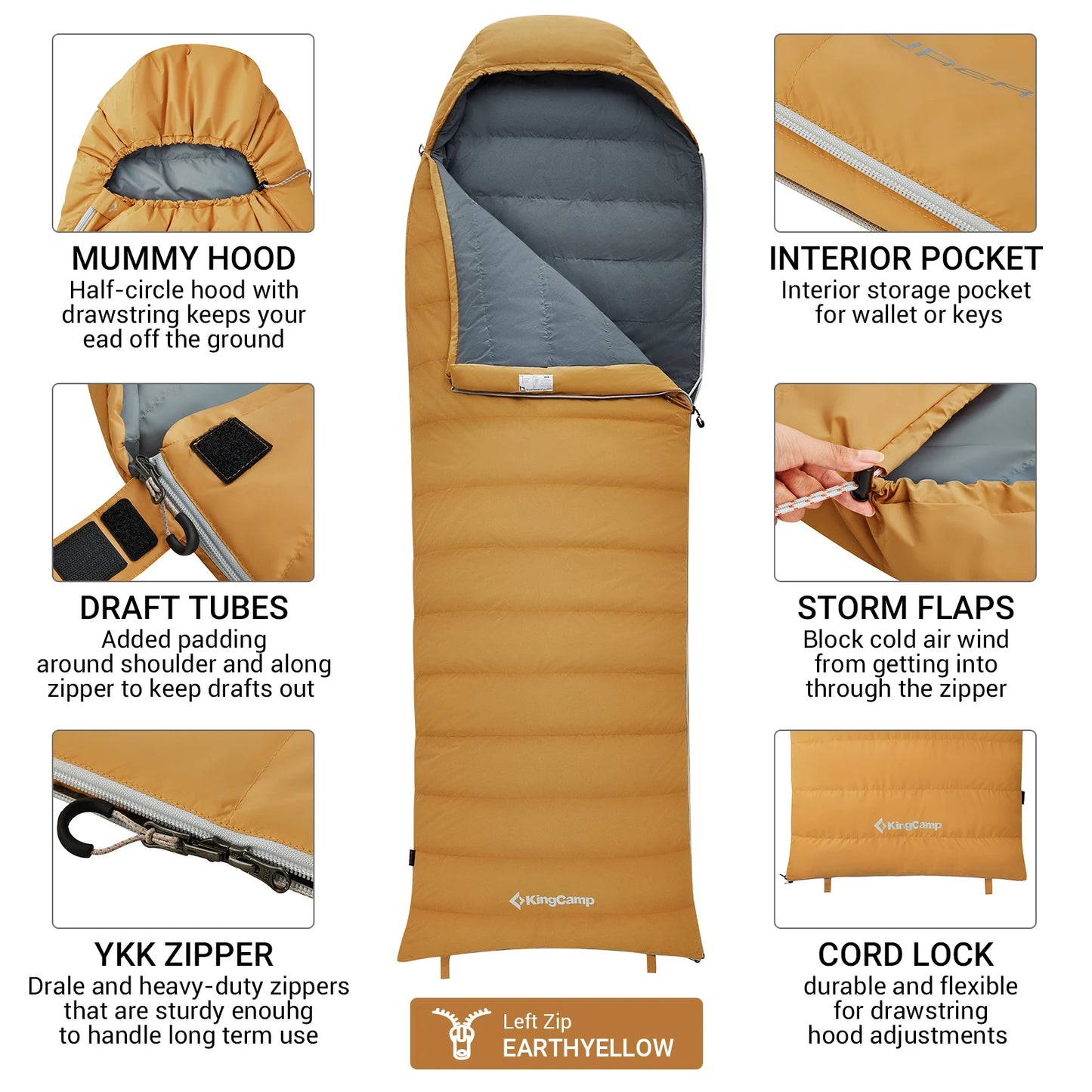 Camping Sleeping Bag, Lightweight