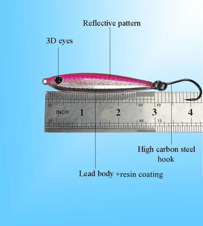 5pcs Epoxy Resin Jigs Epoxy Fishing Jig Lure