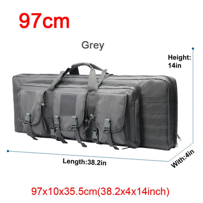 32 38 42 48 inch Tactical Double Rifle Case Molle Bag