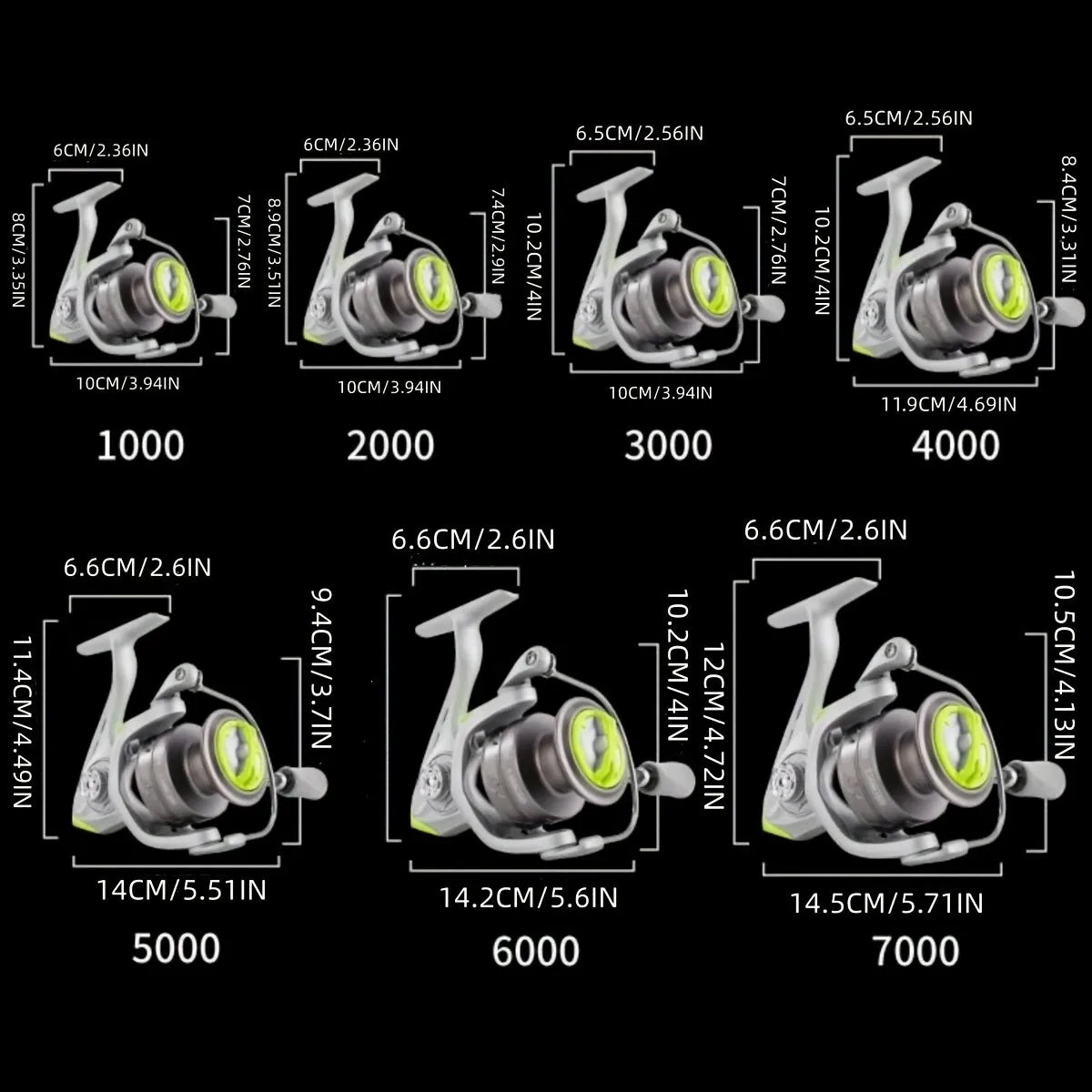 W2 Spinning Reel - 7+1 Bearings, 5.2 Gear Ratio