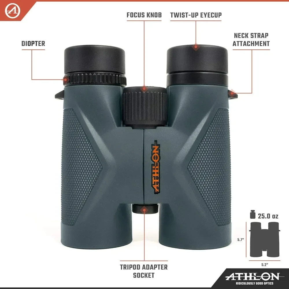 8x42 Midas Gray Binoculars High-Powered