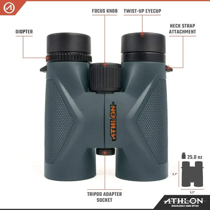 8x42 Midas Gray Binoculars High-Powered