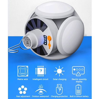 LED Solar Camping Light Bulb Rechargeable