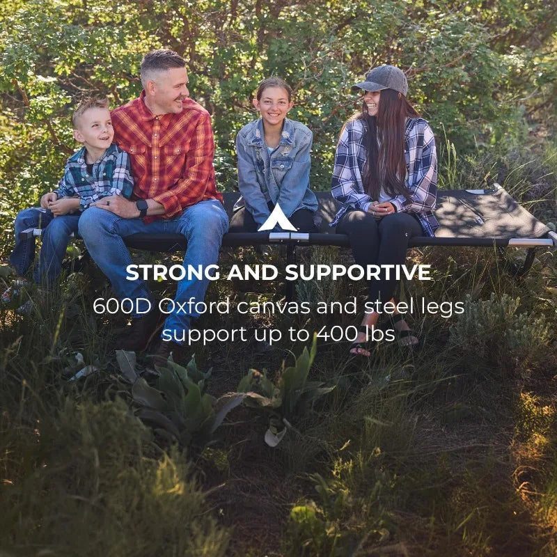 Teton Camping Cot with Pivot Arm, Folding Camping Cot