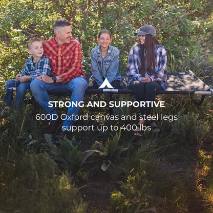 Teton Camping Cot with Pivot Arm, Folding Camping Cot