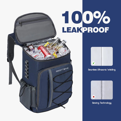 35 Can Cooler Backpack Leakproof Insulated Soft Cooler Bag