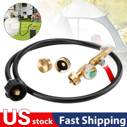 36Inch High-Pressure Propane Refill Adapter Hose